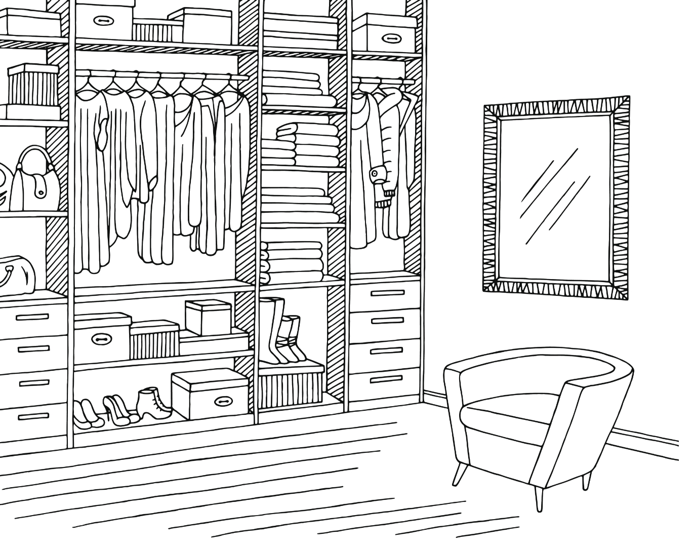Dessin dressing